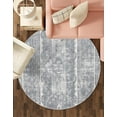 thumbnail image 5 of Unique Loom Portland Collection Area Rug - Depoe (5' 1" Round Gray/Ivory), 5 of 9