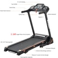 thumbnail image 2 of SWERTOY Folding 3.5 HP Treadmill 330 LB Capacity for Home, 15% Manual Incline Running Machine with & Strong Shock Absorption, Easy Assembly & Space Saver for Home Office Workout, 2 of 8