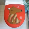 thumbnail image 2 of 2x Decoración de Navidad para Hogar Adornos perfecl Cubierta de asiento de inodoro de Navidad, 2 of 8