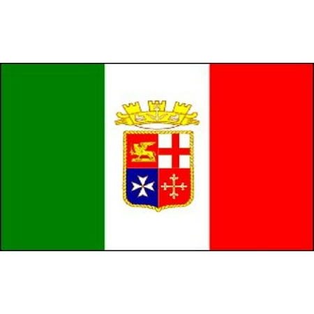 Outdoor Italian - 3x5 Italy Naval Ensign Flag Italian Navy Banner Royal Pennant Indoor Outdoor New