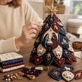 thumbnail image 2 of Christmas 3D Quilted Tree Ornament Craft Kit, Holy Family Beaded Patchwork Design for Adults and Tabletop Decor, 7.87 in, 2 of 2