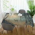 thumbnail image 3 of Yayeee Tablecloths 54" x 54" Rectangle Wrinkle Resistant Party Table Cover, Retro Forest, 3 of 8