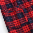 thumbnail image 5 of VISALY Women Pajama Sets Two Piece Pajama Set Plaid Fashion Sleepwear Comfort Soft Button Down Pajamas Cotton Breathable Longrwear Long Sleeve Lapel Shirt with Pocket Long Pant Fall Dark Blue Xxl, 5 of 8