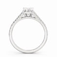 thumbnail image 3 of Dash Jewel 2.1 Ct Emerald Cut Lab Created Diamond Engagement Wedding Ring for Women – 14K White Gold Plated – Sophisticated Proposal Ring – Gift for Her on Special Celebrations, 3 of 4