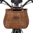 thumbnail image 4 of Bicycle Basket Rattan Bicycle Basket Bicycle Riding Accessories Coffee Color Shenzhuyue, 4 of 10