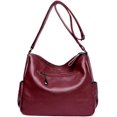 thumbnail image 4 of Municipal Shoulder Bag for Women Large Capacity Crossbody Bag PU Leather Satchel Retro Handbag Purse, 4 of 7