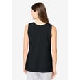 thumbnail image 2 of Dreams & Co. Plus Size Knit Sleep Tank, 2 of 6