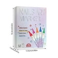 thumbnail image 3 of Nail Markers,12 Colors 3D Nail Art Pens, 2026 Nail Point Graffiti Dotting Pen Drawing Painting Liner Brush,DIY Nail Art Beauty Adorn Manicure Tools A-Purple, 3 of 8