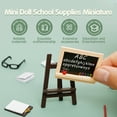 thumbnail image 2 of Toorise Mini School Supplies for Dolls Creative Doll House School Supplies Miniature Dollhouse School Accessories Exquisite Mini Doll School Accessories for Living Room Bedroom Study, 2 of 10