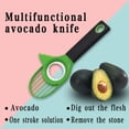 thumbnail image 4 of Rebanador de aguacate 3 en 1 - Pelador cortador de aguacate con hoja de acero inoxidable y mango de silicona Fason ZYY-2684, 4 of 5