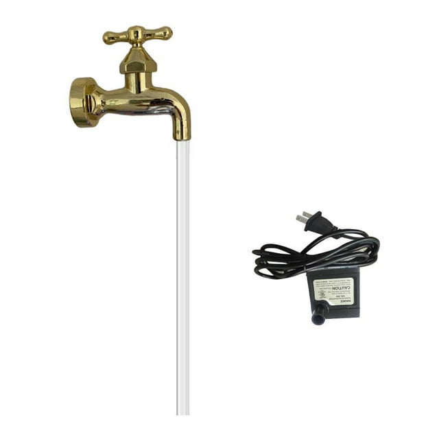 <p>Courtyard Water Fountain, 30cm Tube Metal And Plastic Wide Application Flowing For Yard Art</p>