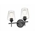 thumbnail image 2 of ML Lighting 9702-MB Transitional Two Light Vanity from Ashford Collection Finish, Matte Black, 2 of 4