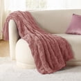 thumbnail image 2 of Manta Bedsure GentleSoft de Franela y Piel de Melocotón para Cama Individual en Rosa Polvoriento, 2 of 8