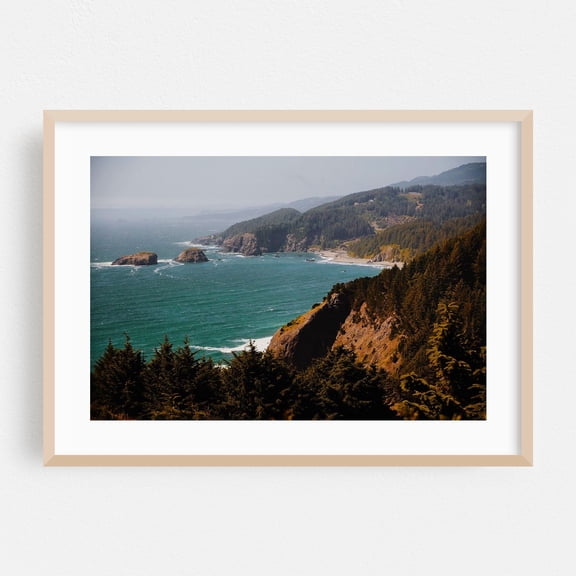 Drink the Wild Air - Florence Oregon Photography Coast Ocean Landscape Nature Scenic Seascape Wilderness Oak Framed Wall Art Print 12 x 18 inches