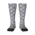 thumbnail image 2 of Lsque Snowflake Christmas gnome Printed Crew Socks Men's Women's LightWeight Thin Casual Calf Socks ,Knee High Socks,Cotton Socks, 2 of 9