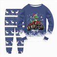 thumbnail image 2 of HCNTES Boys Pajamas Cotton Truck Pjs Toddler 2 Piece Sleepwear Kids Winter Clothes Set 3t-10t,Sizes 7-8 Years, 2 of 4