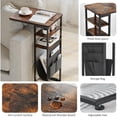 thumbnail image 5 of C-Shaped End Table with Storage - Retro Side Table for Small Spaces, 5 of 7