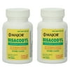 Major Laxative Bisacodyl 5mg Enteric coated Compare to Dulcolax 1000 Each 2 Pack