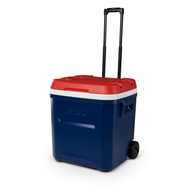 Igloo Texas 60 Qt Laguna Roller Cooler Blue