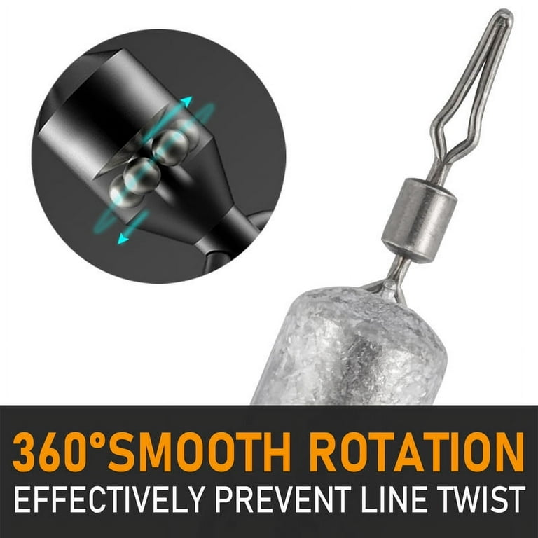 Light Rock 50-Pack Drop Shot Weights Skinny Lead