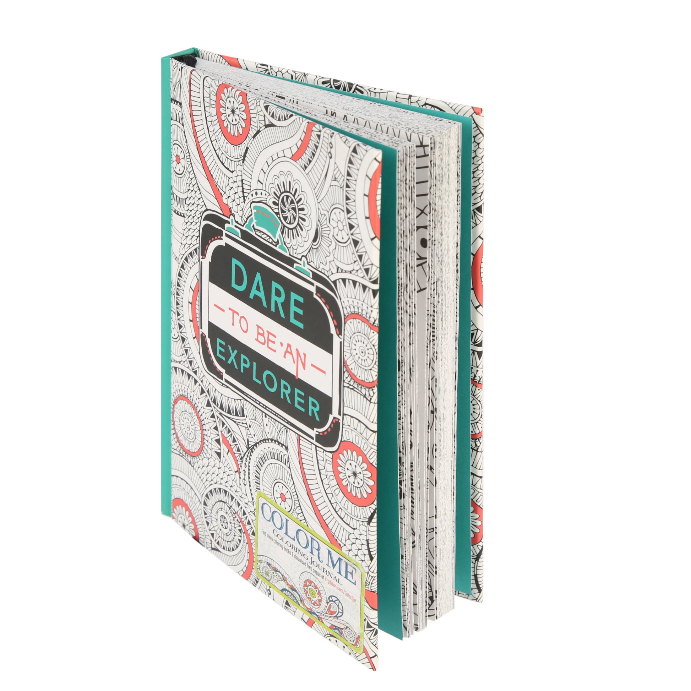 C.R Gibson Adult Coloring Journal Hardcover-Explore (1CT) 