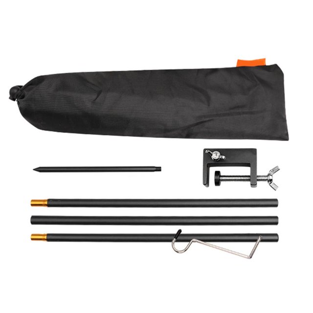 Naiovety Poste de lámpara plegable portátil para acampar, poste de lámpara para exteriores para Picnic, senderismo, pesca, mochilero carpas No.1 Naiovety OD009824-01