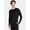 Black, variant on Champion Men’s Base Layer Top, Long Sleeve Cotton Blend Rib Knit Shirt with Moisture Wicking, 1 Pack, Sizes S - 2XL