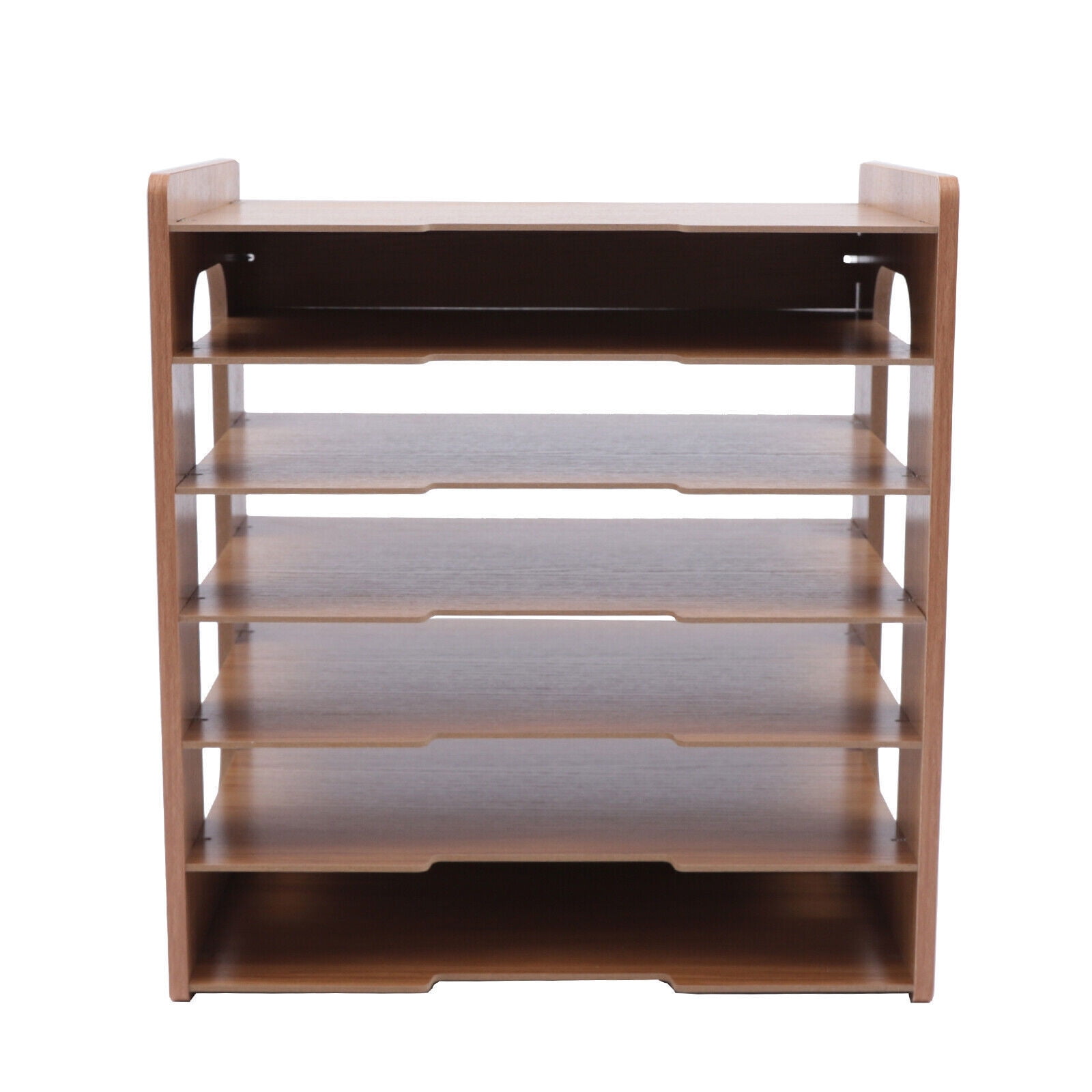 Modern A4 Paper Storage Letter File Sorter Organizer for Desk Wood Organizer