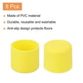 thumbnail image 3 of Uxcell 8Pcs Chair Leg Tips Caps, 1-1/8' Inner Diameter Non-Slip Feet End Caps Cover, Chair Leg Floor Protectors, 3 of 6