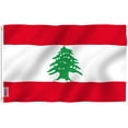 thumbnail image 1 of ANLEY Fly Breeze Drapeau du Liban 3 X 5 Pieds - Drapeaux de la République Libanaise en Polyester, 1 of 6
