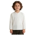 thumbnail image 3 of JFOPQVSM 3 Pack Toddler Boys' Cotton Long Sleeve Shirts Henley Shirt Ribbed Cotton Top Soft Breathable Long Sleeve T-Shirt with Button for 1-14 Years, 3 of 6
