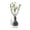 C 45#, variant on Small Flower Vase, Mini Glass Wall Hanging Vase with Artificial Purple Blooms, for Home Bathroom Kitchen Bedroom Decor