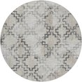 thumbnail image 2 of Addison Rugs Dream Shag Premium Machine Washable Transitional Tribal Taupe Round Rug, 8' x 8', 2 of 8