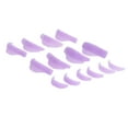 thumbnail image 2 of 7 pares de rizadores de pestañas de silicona para permanente, almohadillas reutilizables de diferentes tamaños para salones de belleza, color morado, 2 of 14