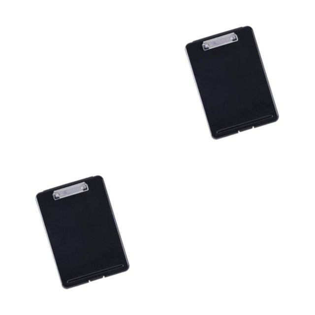 stanreset 1/2/3/5 Plastic A4 File Box Document Folder Box Writing Organizer Supply Pad Black 2PCS