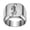 Silver, variant on Men's Square Animal Tiger Stainless Steel Ring Personalized Vintage Band Jewelry Blue Size 9