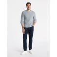 thumbnail image 2 of George Men's and Big Men's Waffle Crewneck Sweater with Long Sleeves, Sizes S-3XL, 2 of 5