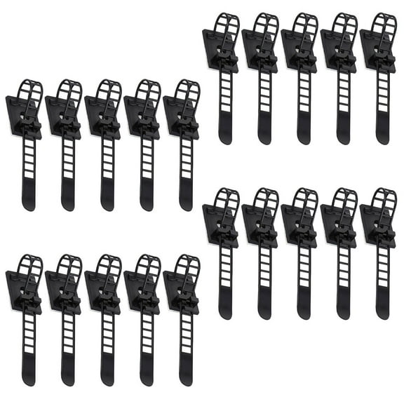25 Pcs Wire Organizer Adhesive Cord Ties Car Zipper Cord Clips Cable Clip Abs 8.90X2.50X1.80CM