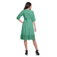 thumbnail image 3 of Moomaya Robe Midi Décontractée Unie pour Femmes à Manches Courtes Tenue d'Été Vêtements, 3 of 6