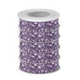 thumbnail image 2 of 5 Rolls Christmas Ribbon 1.5 inch Wide Decorative Ribbon for Gift Wrapping and Holiday Decorations Purple Color Texture, 2 of 7