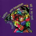thumbnail image 2 of Dean Russo The Only Person Dog Lover Womens Graphic T-Shirt, Purple, XX-Large, 2 of 6