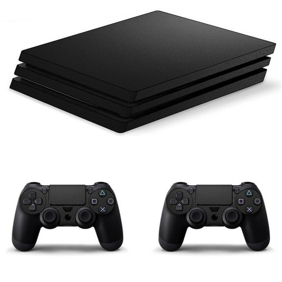 Decal Skin for PS4 Slim / PS4 Pro / PS4, Whole Body Vinyl Sticker Cover for Playstation 4 Console and Controller (luxury black paper texture)