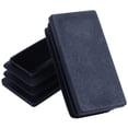 thumbnail image 4 of Plastic Rectangle Blanking End Tube Caps Inserts 25x50mm 30pcs Black, 4 of 7