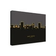 thumbnail image 2 of Michael Tompsett 'Ann Arbor Michigan Skyline Glow II' Canvas Art, 2 of 3