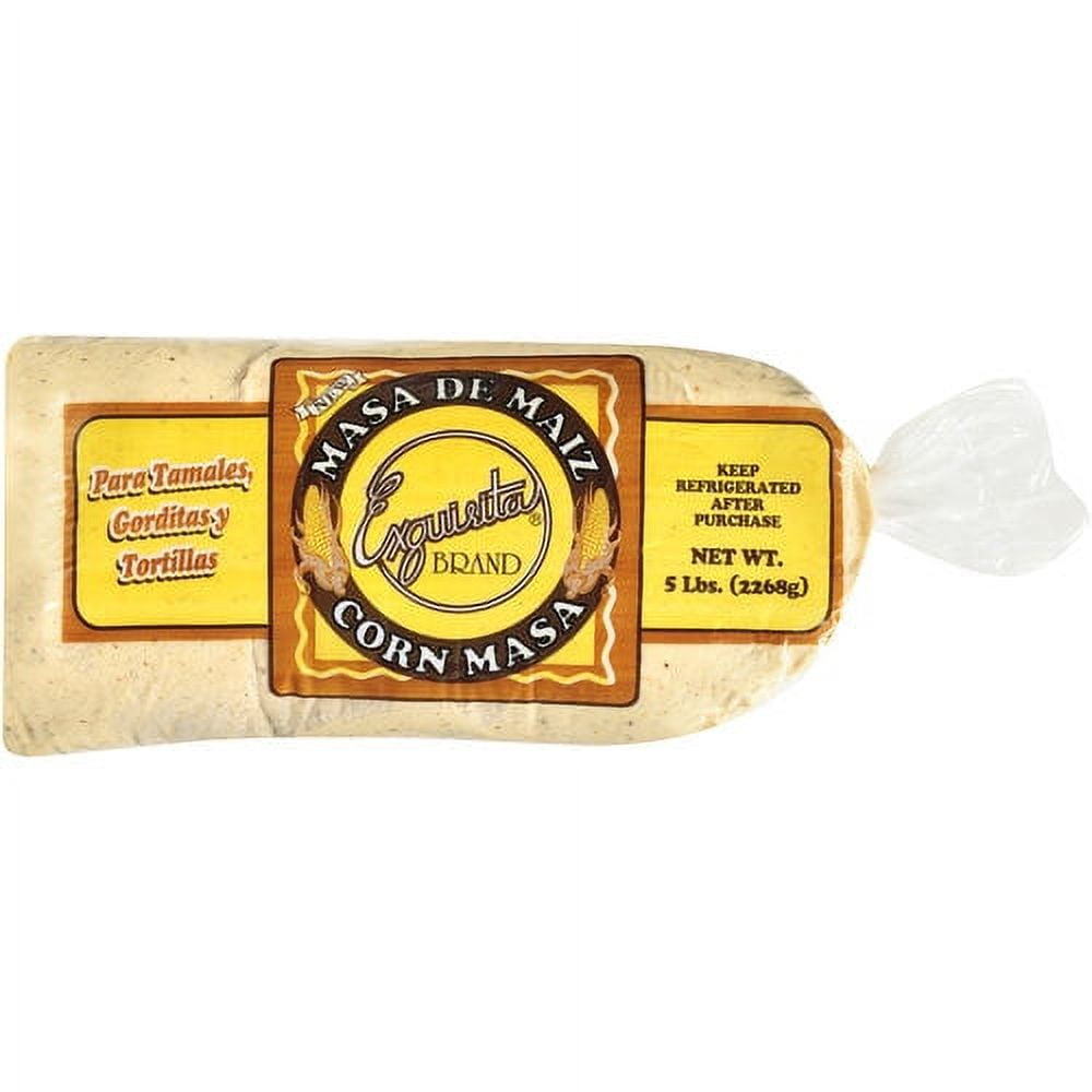 Exquisita Masa de Maiz 5 lb Preparada Para Tamales, Gorditas y Tortillas