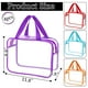 thumbnail image 2 of Bolsa de maquillaje transparente YOQIVEXU, organizador impermeable, 4 paquetes, 2 of 6