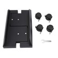 thumbnail image 4 of Removable Computer Case Stand Holder Bracket Desktop Mainframe Storage Rack with Brake(Black), 4 of 4