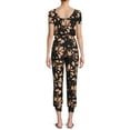 thumbnail image 3 of No Boundaries Juniors' Cap Sleeve Jumpsuit, 3 of 5