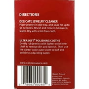 Connoisseurs All-Purpose Jewelry Cleaning Kit with Cleaner Solution and Polishing Cloths