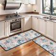 thumbnail image 3 of Kitchen Rugs Sets Of 2,Pioneer Flower Floral Print Pattern Anti Fatigue Kitchen Mat Rugs Non Slip Washable,Decorative Kitchen Floor Mats for Kitchen,Sink,Laundry,17"x47"+17"x47", 3 of 5